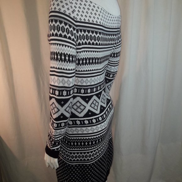 Tommy Hilfiger Black White and Grey Sweater dress small - Picture 2 of 3